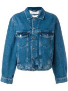 Iro - Distressed Denim Jacket - Women - Cotton - 40, Women's, Blue, Cotton