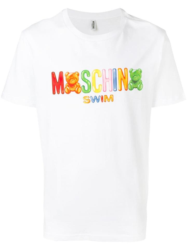 Moschino Logo Teddy Bear T-shirt - White