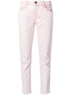 Current/elliott Cropped Straight-leg Jeans - Pink & Purple
