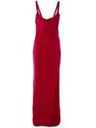 Haider Ackermann - Sleeveless V-neck Dress - Women - Silk/acetate/rayon - 38, Red, Silk/acetate/rayon
