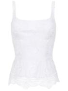 Martha Medeiros Nana Lace Top - White