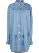 Sonia Rykiel Denim Shirt Dress - Blue