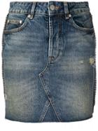Victoria Victoria Beckham Chain Trim Denim Skirt - Blue