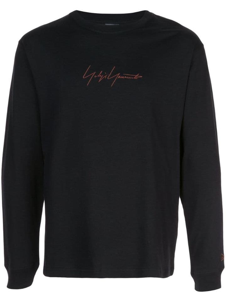 Yohji Yamamoto Long Sleeved Signature T-shirt - Black