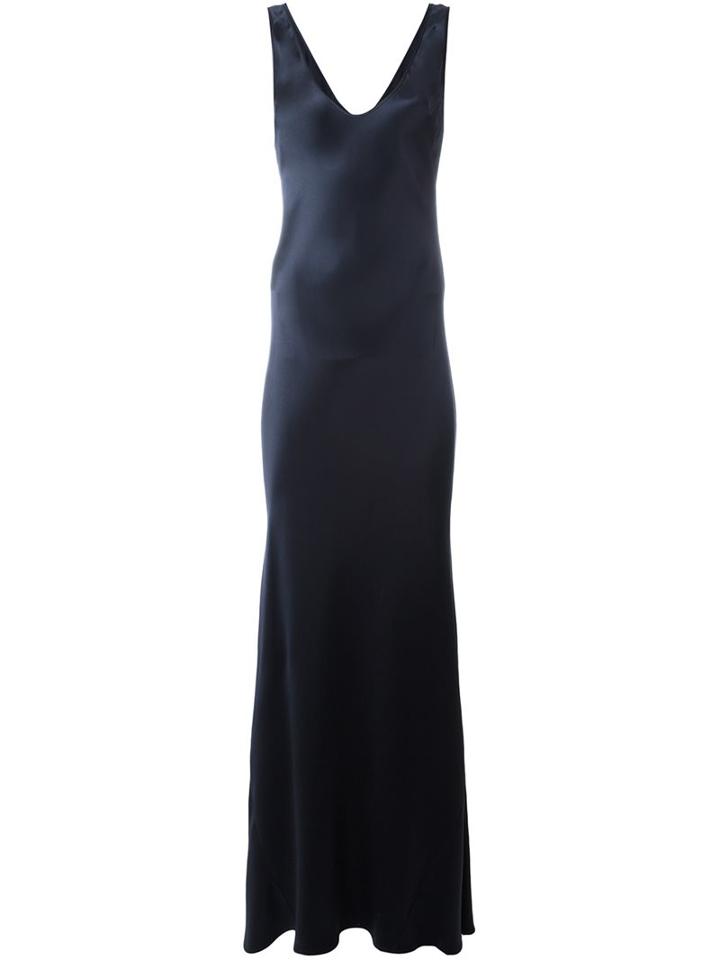 Galvan Slinky V Neck Dress