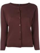 Aspesi - Button-up Cardigan - Women - Cotton - 46, Pink/purple, Cotton