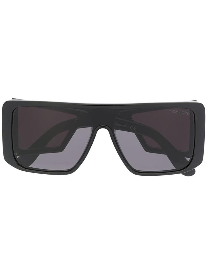 Tom Ford Eyewear Tinted Square Sunglasses - Black