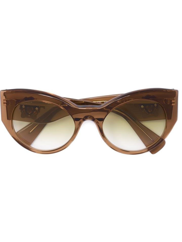 Versace Palazzo Medusa Sunglasses, Women's, Nude/neutrals, Acetate