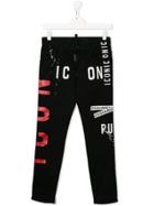 Dsquared2 Kids Icon Patch Jeans - Black