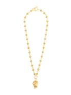 Chanel Pre-owned 1995 Fringed Sphere Necklace - Gold