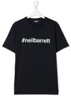 Neil Barrett Kids Hashtag Logo T-shirt - Blue