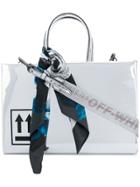 Off-white Medium Mirror Box Tote - Metallic