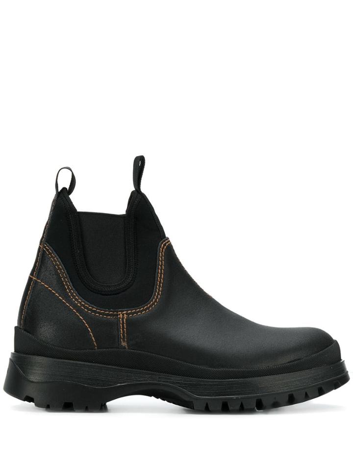 Prada Slip-on Boots - Black