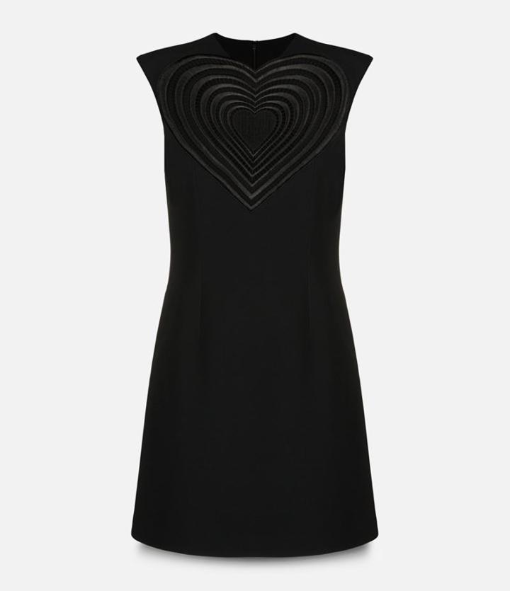 Christopher Kane Sleeveless Extra Large Love Heart Motif Dress
