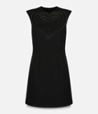 Christopher Kane Sleeveless Extra Large Love Heart Motif Dress