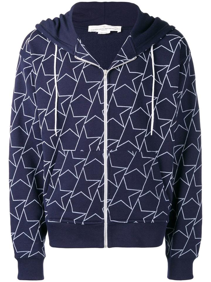Golden Goose Deluxe Brand Star Zipped Hoodie - Blue
