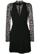 Givenchy Lace Leopard-print Dress - Black
