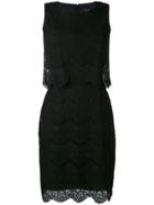 Armani Jeans Lace Trim Dress - Black