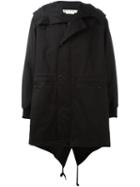 Marni Drop Tail Hem Parka, Men's, Size: 46, Black, Cotton/nylon/virgin Wool
