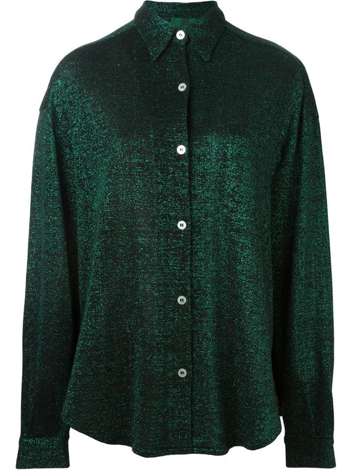 Jean Paul Gaultier Vintage Metallic Knit Shirt