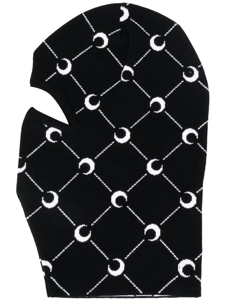 Marine Serre Marine Serre - Woman - Balaclava Jacquard Hat - Black