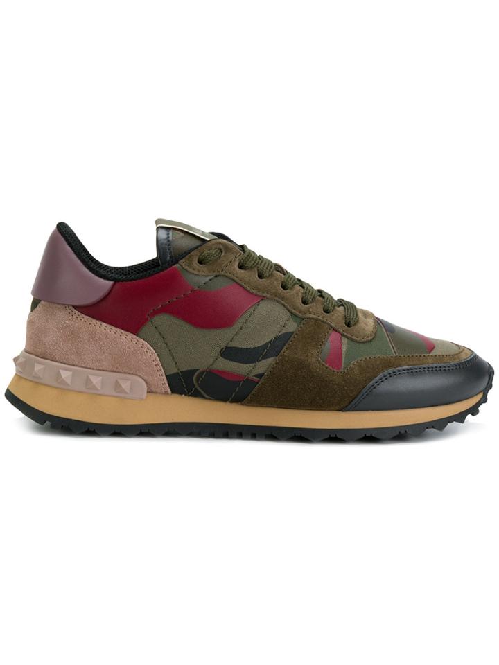 Valentino Valentino Garavani Camouflage Sneakers - Green