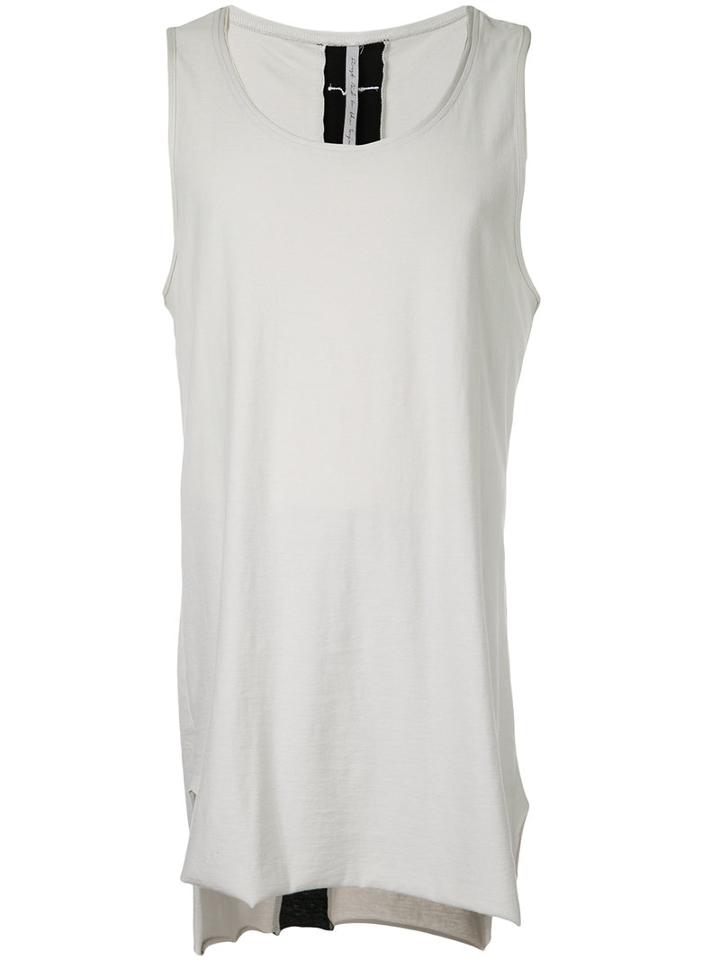 First Aid To The Injured - Fasciae Tank - Unisex - Cotton - 4, Grey, Cotton