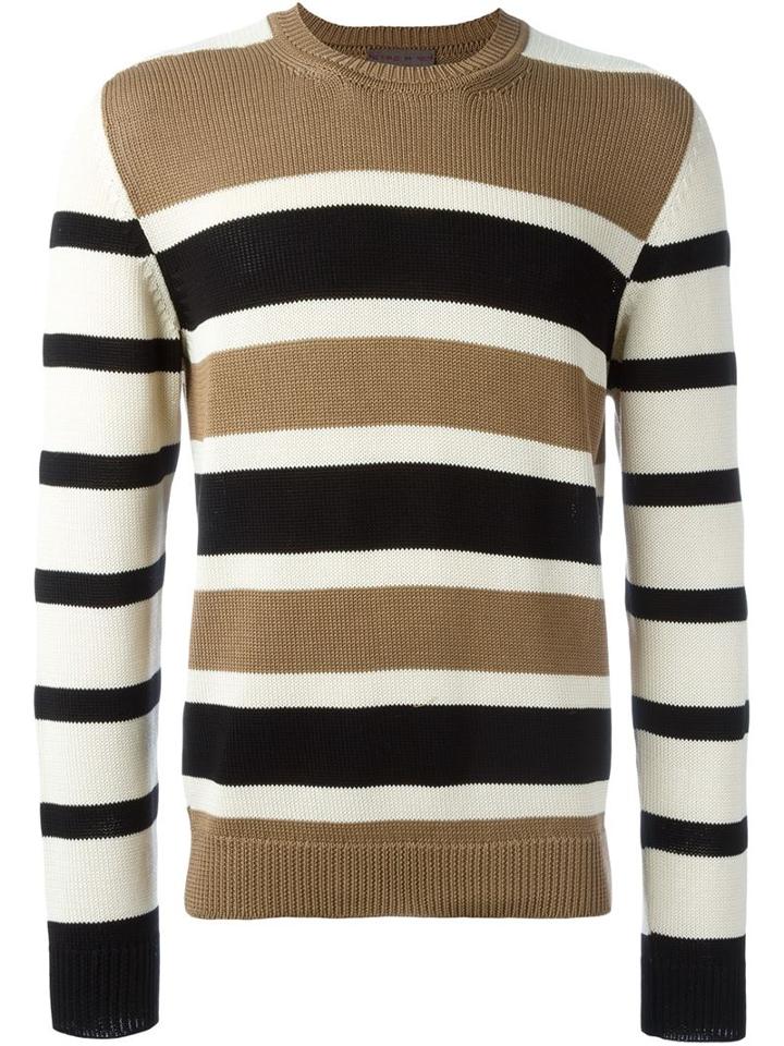 Etro Striped Crew Neck Sweater