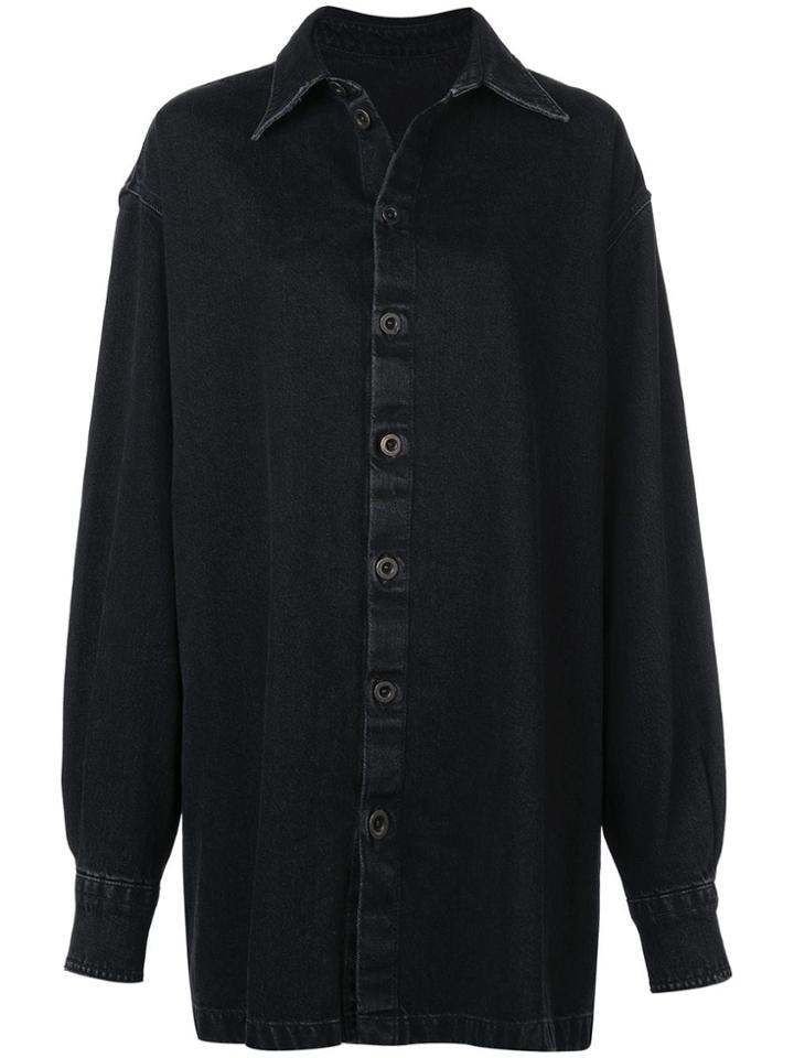 Unravel Project Oversized Denim Jacket - Black