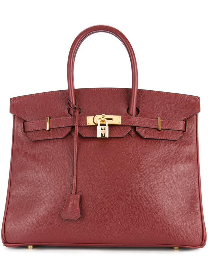 Hermès Vintage Birkin 35 Tote Bag - Red