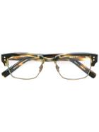 Dita Eyewear Statesman Tortoiseshell Half Frame Glasses - Brown