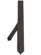 Saint Laurent Polka Dot Jacquared Tie - Black