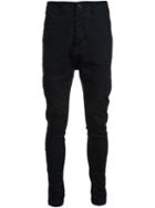 Julius Drop-crotch Trousers, Men's, Size: 4, Black, Cotton/polyester/polyurethane