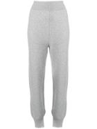 Fine Edge Knitted Track Trousers - Grey