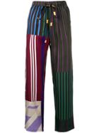 Pierre-louis Mascia Striped Trousers - Green