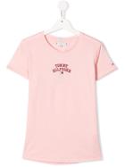 Tommy Hilfiger Junior Teen Logo Print T-shirt - Pink
