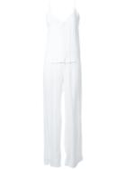 Manning Cartell Spaghetti Strap Jumpsuit, Women's, Size: 6, White, Viscose Crepe