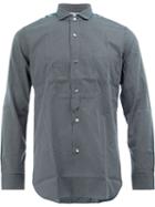 Junya Watanabe Comme Des Garçons Man Shoulder Detail Checked Shirt, Men's, Size: Medium, Black, Cotton