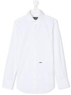 Dsquared2 Kids Cutaway Collar Shirt - White