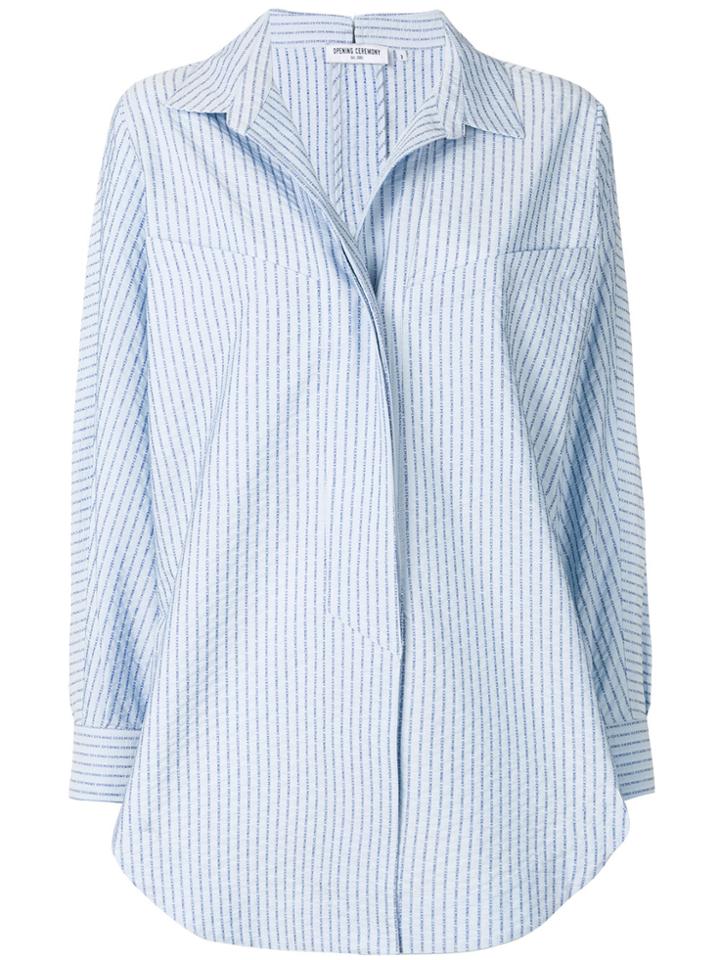 Opening Ceremony Printed Logo Shirt - Blue