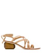 Osklen Pedra Heel Strappy Sandals - Brown