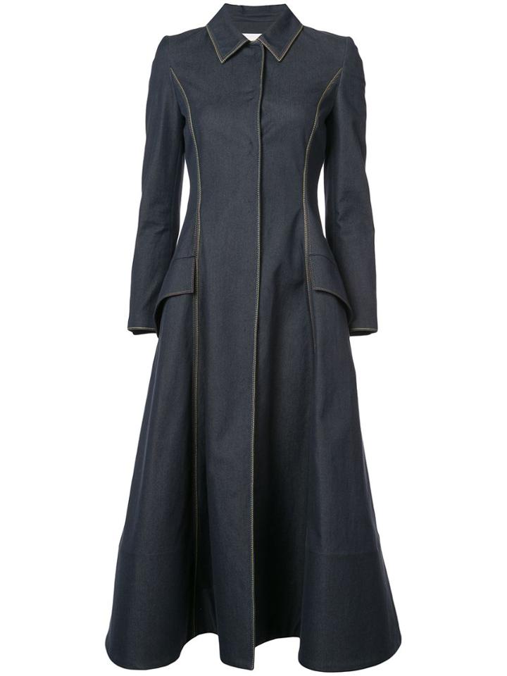 Carolina Herrera Midi Coat - Blue