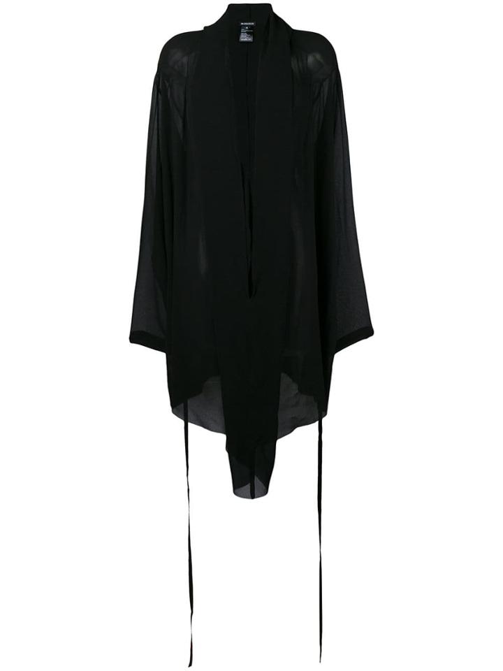 Ann Demeulemeester Draped Asymmetric Dress - Black