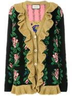 Gucci Intarsia Jacquard Flowers Cardigan - Multicolour