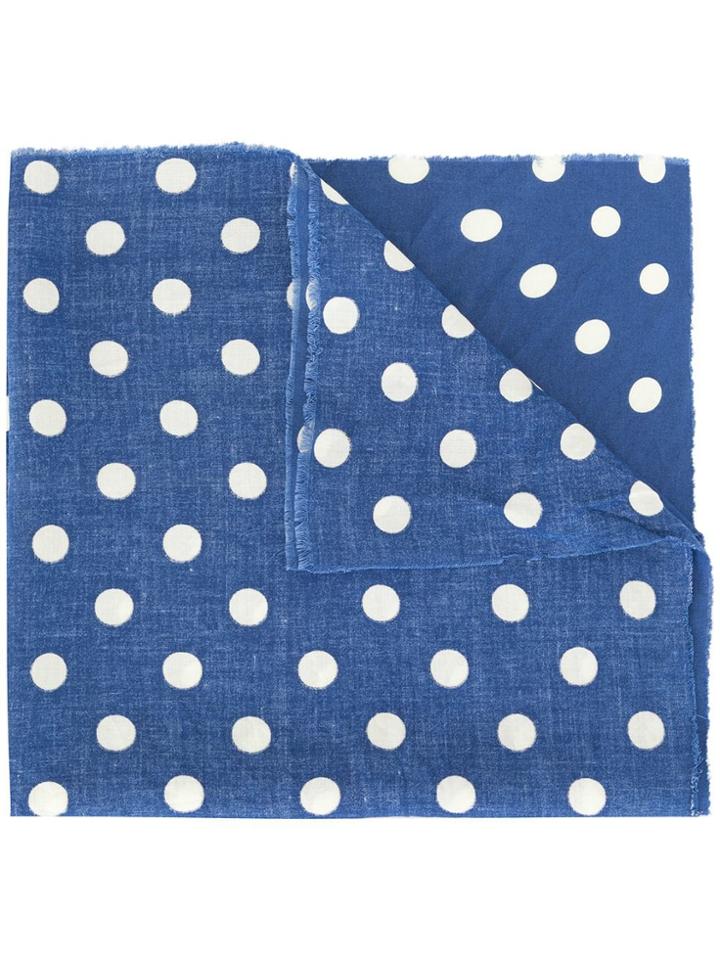 Undercover Polka Dot Scarf - Blue