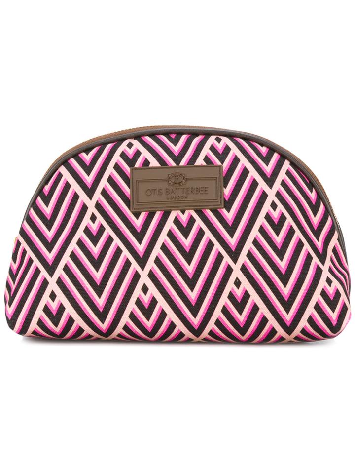 Otis Batterbee Small Printed Make-up Bag - Pink & Purple