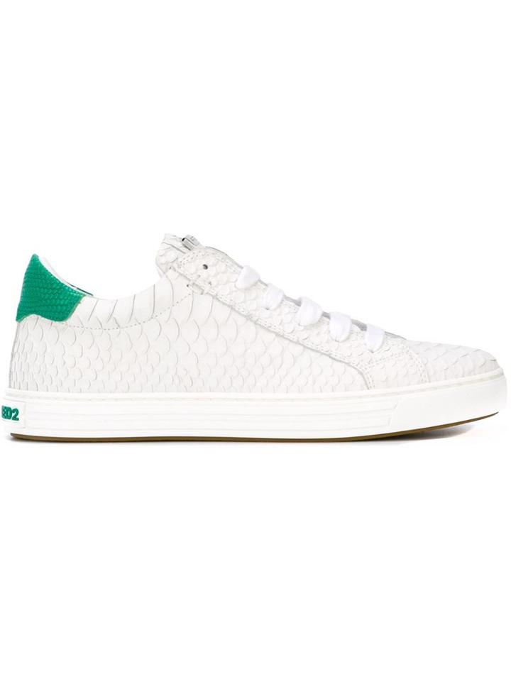 Dsquared2 Tennis Club Sneakers, Women's, Size: 38, White, Calf Leather/rubber