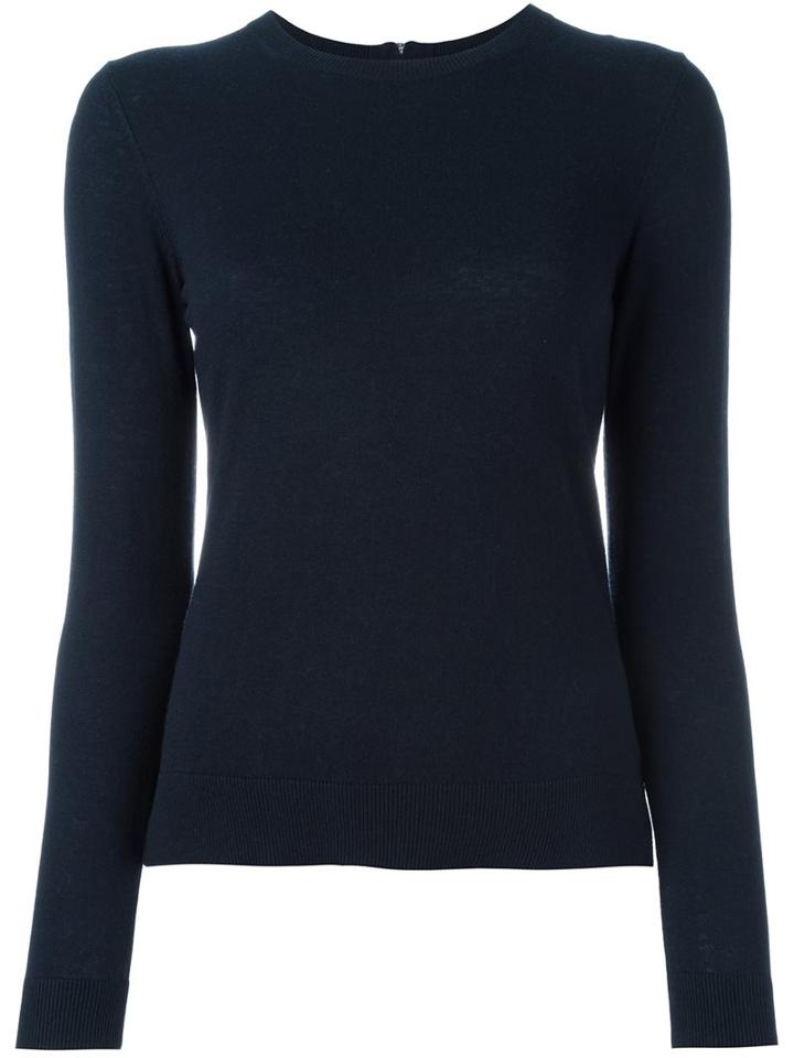 Steffen Schraut Rear Zip Jumper, Women's, Size: 34, Blue, Polyamide/polyester/viscose/cashmere