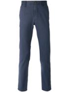 Incotex - Diamond Check Trousers - Men - Cotton/spandex/elastane - 30, Blue, Cotton/spandex/elastane