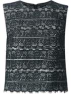 Talie Nk Lace Top, Women's, Size: 38, Black, Silk/acrylic/virgin Wool